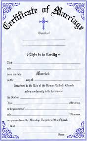 Marriage Certificate Template India Qewl