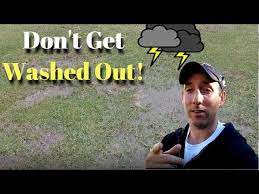 how to fix a gr seed washout lawn