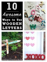 ways to use wooden letters crafting a