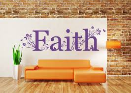 Faith Quote Vinyl Wall Art Sticker