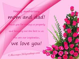 Anniversary Messages for Parents Messages, Greetings and Wishes ... via Relatably.com