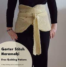 Knitting and so on: Garter Stitch Haramaki