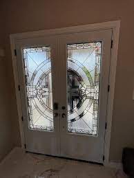 Modern Double Glass Steel Entry Door