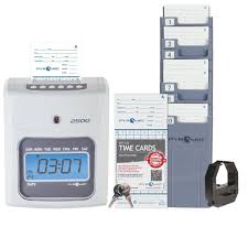 Auto Electronic Time Clock Payroll Machine Office Employees