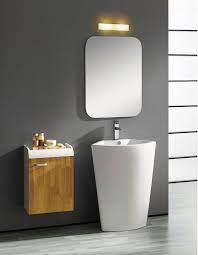 modern pedestal sink vanity pisa