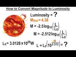 Convert Magnitude To Luminosity