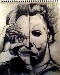 The halloween film is taglined the night he came home! John Carpenter And Michael Myers Drawing By David Smith