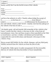 6 Vehicle Bill Of Sale Templates Free Pdf Word Formats