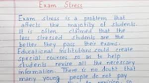 write an essay on exam stress essay