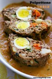 italian meatloaf with hard boiled eggs