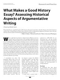 pdf what makes a good history essay assessing historical aspects pdf what makes a good history essay assessing historical aspects of argumentative writing