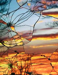 Shattered Mirror Sunset Reflections That Look Like Stained Glass Windows »  TwistedSifter