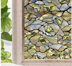 Leaves Olive Translucent Window