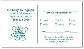 Sample Appointment Card Template 10 Appointment Card