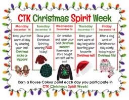 With this list of unique ideas, you'll have a day, or a week, that's full of spirit and fun! Christmas Spirit Week Christ The King