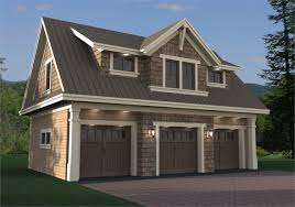 3 Car Cottage Garage House Plan With