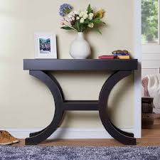 With some simple styling tricks, a console table can move rooms and take on a new purpose. Semicircle Table Legs Thick Wood Board Console Table Safe Green Furniture Supplier Slicethinner