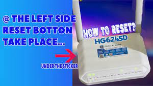 to reset globe at home router hg6245d