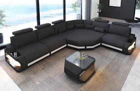 bel air l shape fabric sectional sofa