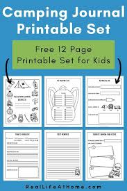 free printable cing journal pages