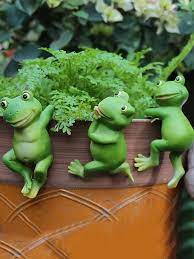 polyresin garden ornament cute frog