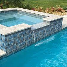 Glass Pool Tiles Blue Pools