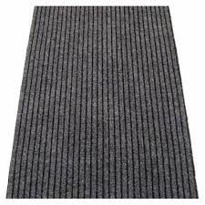 polyester black ribbed carpet for home