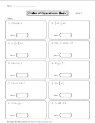 The order of operations is an essential math skill for every student to master, and these exceptional worksheets help students become confident in approaching any problem in the right order. Order Of Operations Worksheets
