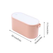 mirror cover cosmetic box pink