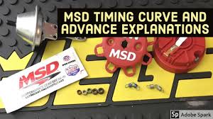 Changing And Explaining Timing Curve On Msd Distributor