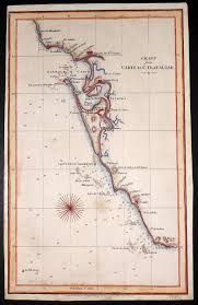 Gold Naval Chronicle 1805 Hand Col Map Chart From Cadiz