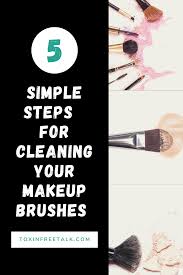 to clean your makeup brushes naturally