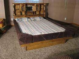 Bed Waterbed Frame Wooden Queen Bed Frame