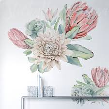 Oversized Fl Protea Wall Decals