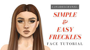 simple easy freckles stardoll face