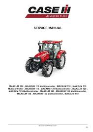 Case Ih Maxxum 140 Tractor Service Repair Manual