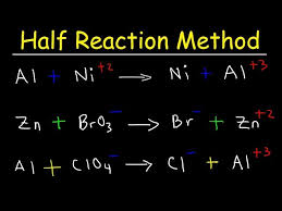 Half Reaction Method Balancing Redox