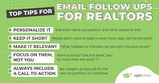 real estate follow up email templates