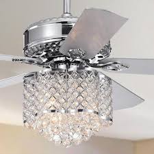 Regardless of the finish, whether it is stainless steel, brushed nickel, rustic wood or even pot rack, these tiffany ceiling fans can accentuate your room. Warehouse Of Tiffany Deidor 52 In Indoor Chrome Ceiling Fan With Light Kit And Remote Control Cfl8316remoch The Home Depot