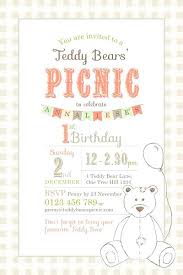 Teddy Bear Invitation Template Printable Kids Birthday Party