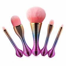 maange 5 pieces gold colorful lollipop makeup brush cute foundation powder brush cosmetics beauty makeup tools dealextreme