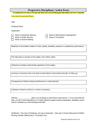 Disciplinary Write Up Form Template