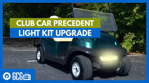 Club Car Precedent Led Light Kit Upgrade Before And After Golf Cart Garage Youtube