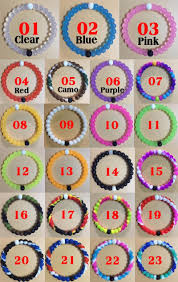 23p Lokai Bracelet 23 Colors Red Clear Blue Pink Camouflage