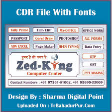 zedking computer center banner cdr file