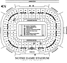 Notre Dame Stadium Map