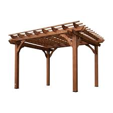 Upgrade the look of your backyard with our affordable & attractive gazebos. Backyard Discovery 10 Ft X 12 Ft Cedar Pergola 6214com The Home Depot