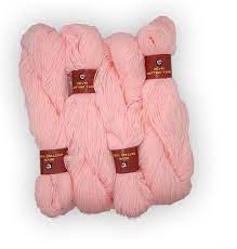 DEVKI Knitting Yarn 100% Acrylic  Baby Soft Wool for Art and Craft Work.  Best Suitable for Knitting Sweater, SOCKES, CAPS ETC. NET Weight- 200gm.  (Light Pink Color), Shade NO.- DK16.200. :