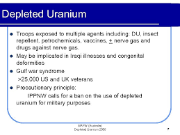 Once it is extracted, the rest is depleted uranium (du. Depleted Uranium A Presentation Prepared By The Medical