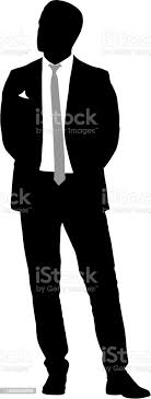 Silhouette Geschäftsmann Mann Im Anzug Mit Krawatte Auf Weißem Hintergrund  Stock Vektor Art und mehr Bilder von Anzug - iStock